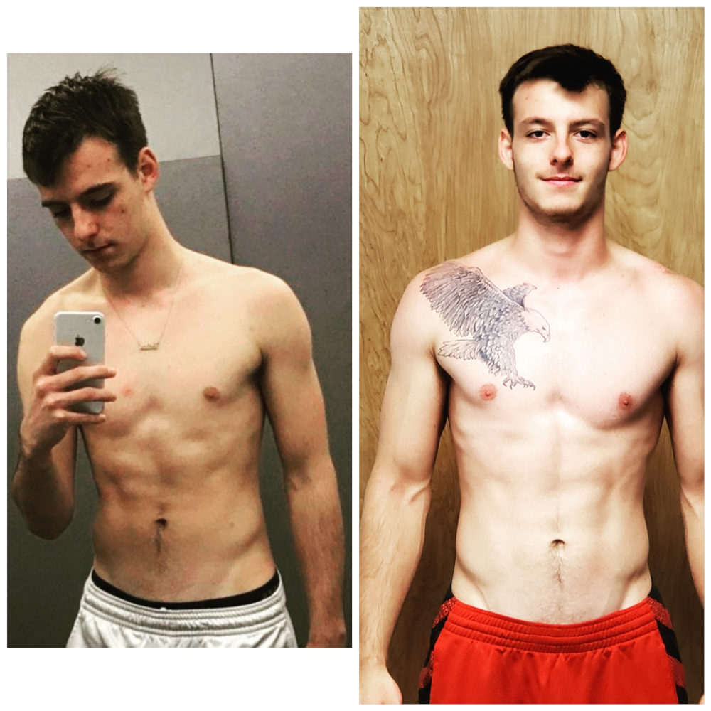 fitness before after mirror